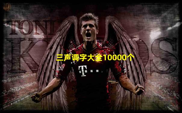 三声调字大全10000个
